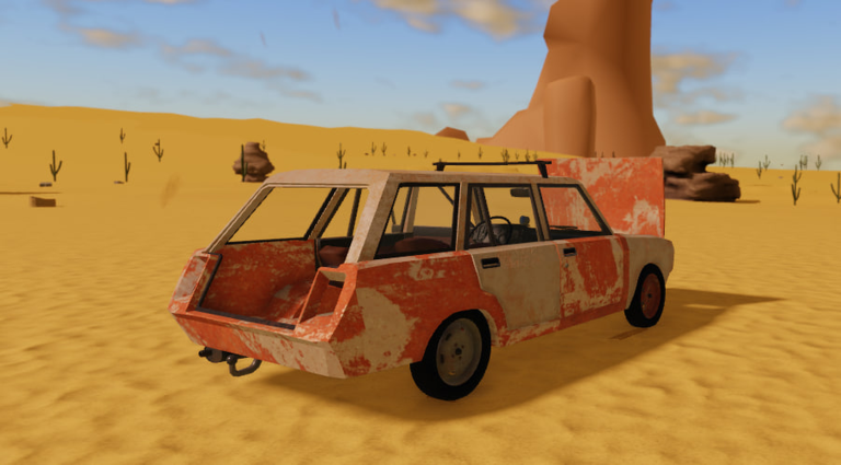A desrt official Roblox screenshot showing desert road context